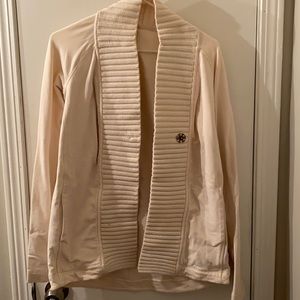 Cream Lululemon cardigan